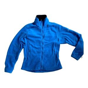 Columbia Blue Fleece Women’s Zip Up Jacket. Size XS Titanium.